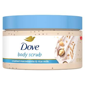 Dove Beauty Crushed Macadamia & Rice Milk Mini Body Scrub - Trial Size - 3.2oz