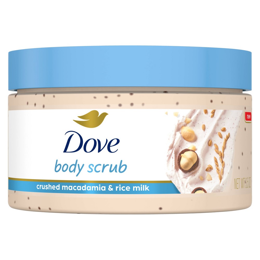 Photos - Shower Gel Dove Beauty Crushed Macadamia & Rice Milk Mini Body Scrub - Trial Size - 3