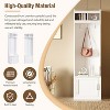 KWPZQEB Hall Tree with Bench and Shoe Storage, Coat Rack with Shoe Bench, 6 Hooks for Jackets, Hats, Hallway, Bedroom - 4 of 4