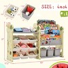 Kids Toy Storage Organizer,Toy Storage Cabinet with Bookshelf and Bins,Multi-Functional Console Shelf for Playroom or Nursery-Baofuwish - 4 of 4