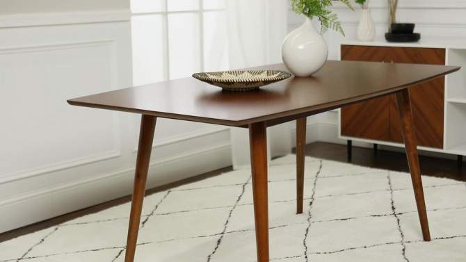 60" Mid-Century Rectangle Dining Table - Saracina Home, 2 of 12, play video