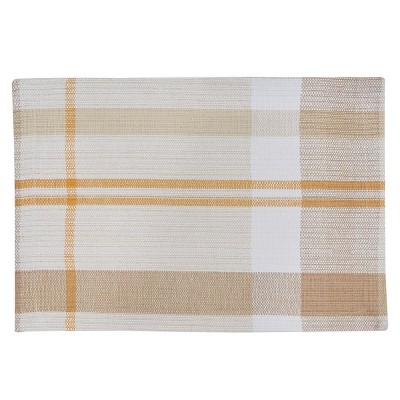 Split P Sunflower Plaid Placemat Set