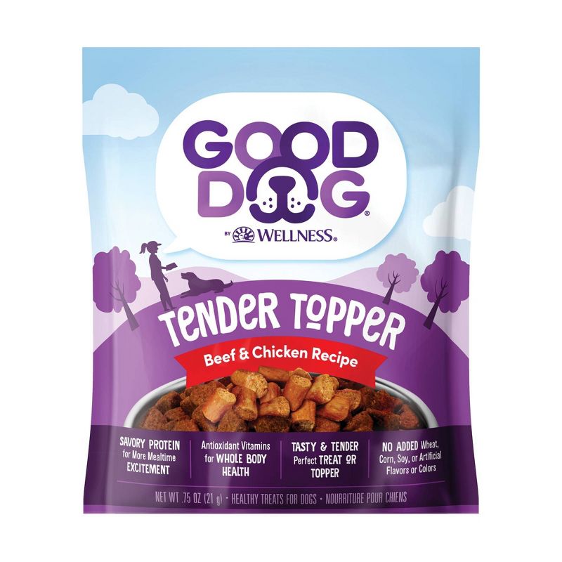 Good Dog by Wellness Tender Toppers Beef &#38; Chicken Recipe Dry Dog Food - 0.75oz, 1 of 7
