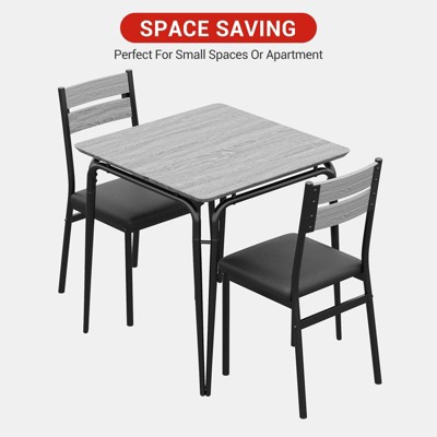 Dining Table Set for 2 with Storage Square Kitchen Table