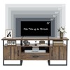 Homhougo TV Stand for TVs up to 75" Brown - 3 of 4