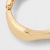 Wavy Hinged Cuff Bracelet - A New Day™ Gold - 4 of 4