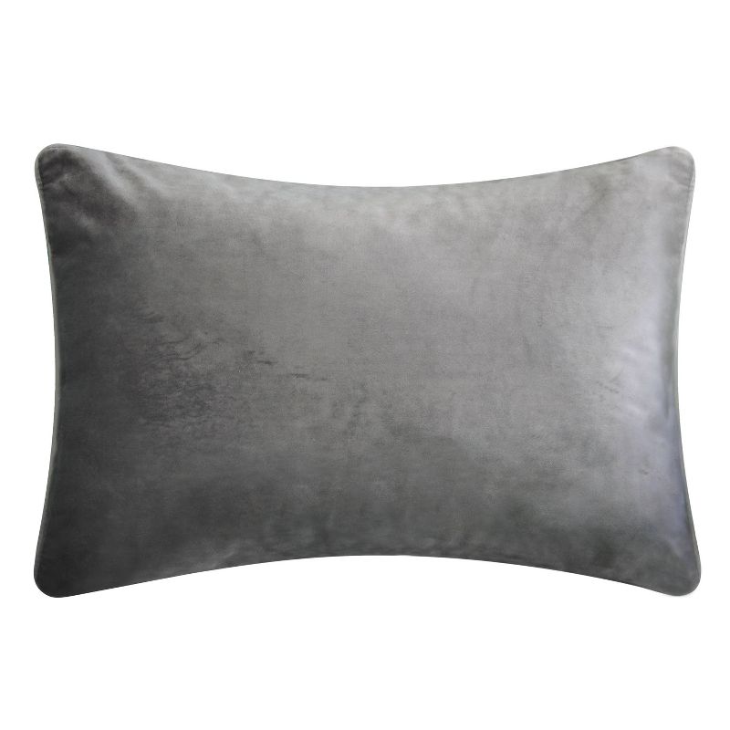 12"x18" Poly-Filled Beaded 'Love' Luxe Velvet Lumbar Throw Pillow - Edie@Home, 5 of 7