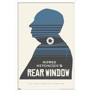 Trends International Alfred Hitchcock - Rear Window (1954) Silhouette Framed Wall Poster Prints - 1 of 4