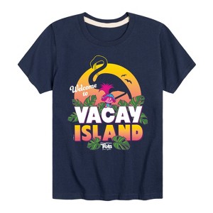 Boys' - Trolls - Welcome Vacay Island Poppy Short Sleeve Graphic T-Shirt - 1 of 4