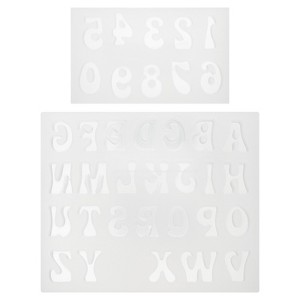 Unique Bargains Silicone Clay Template Fondant Template for Crafts Air Dry DIY 2 Pcs - 1 of 4