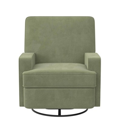 Baby Relax Addison Swivel Gliding Recliner - Sage Green