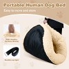Large Dog Bed 67x43x8 Inches - Super Soft, Machine Washable & Portable With Handles, Non-Slip Bottom For Safety - 4 of 4