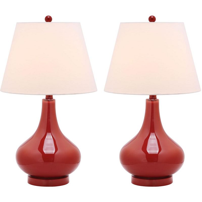 Amy Gourd Glass Lamp (Set of 2)  - Safavieh, 3 of 9
