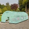 10'X6.5'X20' Walk-in Greenhouse Backyard Grow Tents Steel Frame 8 Windows - 4 of 4