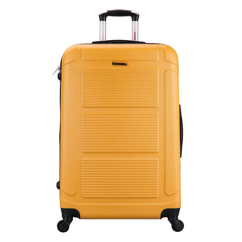 InUSA Pilot Lightweight Hardside Large Checked Spinner Suitcase, 3 of 8