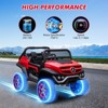 2 Seater Kids Ride On Truck 24V Ride On Toy Battery Powered Electric Vehicle for Toddles with Remote Control, Spring Suspension, LED Lights, Music - 3 of 4
