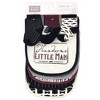 Hudson Baby Infant Boy Cotton Bib and Sock Set 8pk, Vintage Little Man, One Size - 2 of 2