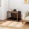 XBRIGH 27/32/38/43in  Dog Crate Furniture with Lock & Tray, Wooden End Table Kennel for Small/Medium Dogs, Indoor Decorative Pet Cage - 4 of 4