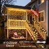 FAAYFIAN 9.8 x 9.8 ft 300-LED Christmas Curtain Lights, Plug-In Window String Lights with Remote & 8 Modes - 4 of 4