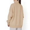 Women's Oversized Knit Sweater High Neck Pullover Casual Loose Fit Long Sleeve Turtleneck Top - 2 of 4