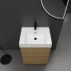 NicBex 24" Freestanding Bathroom Vanity with/whitout Top Resin Sink,Chic Bathroom Storage Cabinet with 2 Drawers,1.38"Pre-drilled Faucet(No Faucet) - 3 of 4