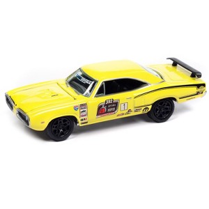 1970 Dodge Coronet Super Bee #1 "David Kruk" Banana Yellow with Black and Top 1/64 Diecast Model Cars by Johnny Lightning - 1 of 2