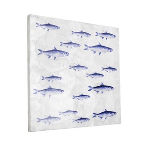 Beachcombers 8"L x 8"W Fish Wall Art - 1 of 3