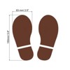 Unique Bargains Home Classroom Floor Stairs Decal PVC Footprint Sticker 8 Pairs - 2 of 4