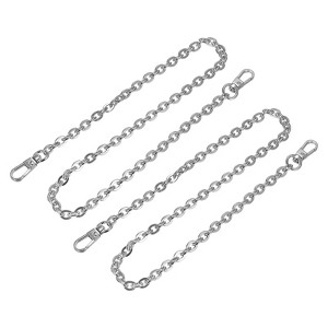 Unique Bargains Handbags DIY Accessories Iron Flat Purse Chain Strap 2 Pcs - 1 of 3