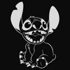 Mens Lilo & Stitch Negative Black and White Tank Top - 2 of 4