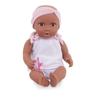 LullaBaby 13" Doll  2pc Bodysuit with Pink Headband - 1 of 4