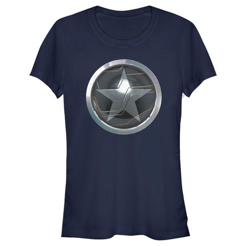 Juniors Womens Marvel The Falcon And The Winter Soldier Bucky Logo T shirt Target