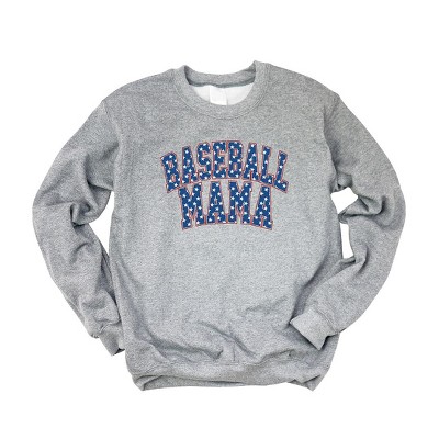 Simply Sage Market Women's Graphic Sweatshirt Baseball Mama Varsity Stars