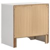 Sapphtopaz Modern Nightstand with 2 Drawers Night Stand with Hidden Jewelry Tray & Embossed Silver Handle Bedside Table for Bedroom,Living Room - 4 of 4