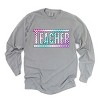 Simply Sage Market Teacher Checkered Colorful Garment Dyed Long Sleeve - 2 of 4