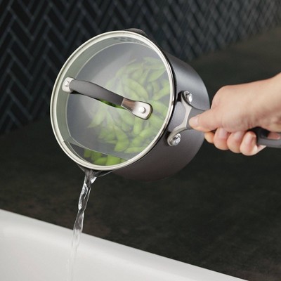 Circulon A1 Series with ScratchDefense Technology 8pc Nonstick Induction Cookware Pots and Pans Set - Graphite: Dishwasher-Safe, Tempered Glass Lids, 5 of 18