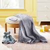 Hospital Muslin Swaddle Baby Blanket and Hat Gift Set - Gray Arrow - 2pk - Cloud Island™ - image 2 of 4