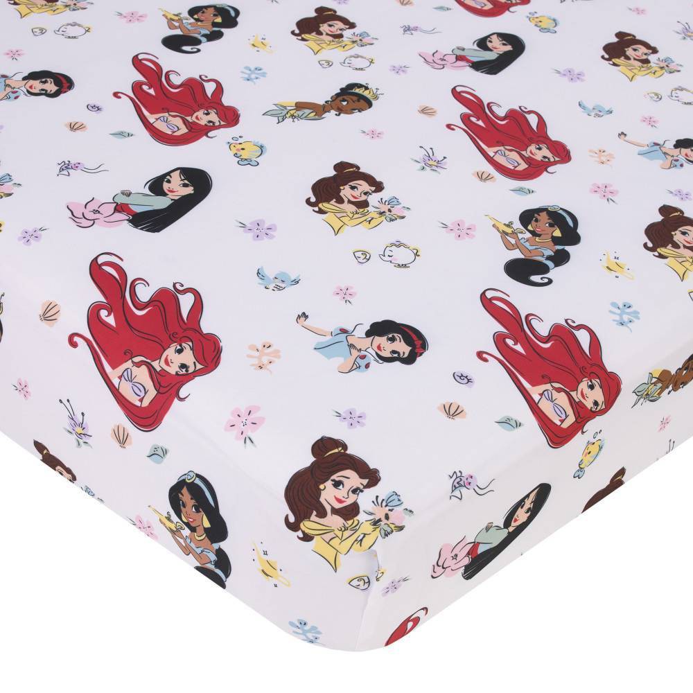 Photos - Bed Linen Disney Princess Fitted Crib Sheet