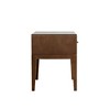 Plank+Beam Duo Wood Nightstand with 1 Drawer, Wooden Side Table for Bedroom Storage, Bedside End Table, Walnut - 2 of 4