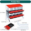 GAOMON Chickens Nesting Boxes with Bracket Legs, Roll Away Hens Nesting Box with Egg Collection, Perch, Lid Cover - 4 of 4