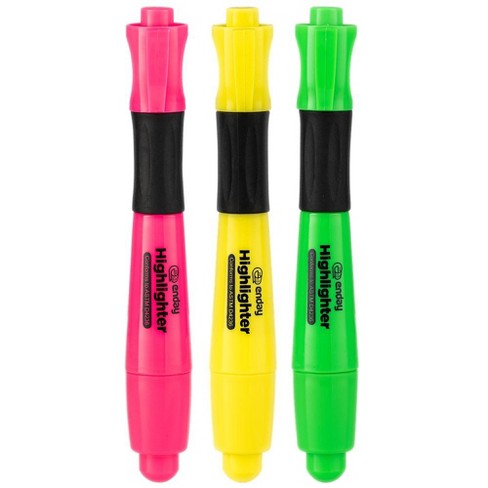 Enday Fluorescent Gel Highlighter, 3 Pack