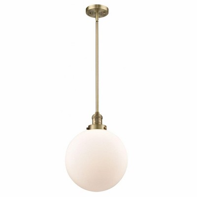 Beacon - 1 Light Stem Hung Mini Pendant In Industrial Style-15 Inches Tall and 12 Inches Wide