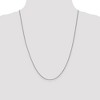 Black Bow Jewelry 1mm, 14k White Gold, Box Chain Necklace - 2 of 4