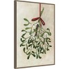 Amanti Art 23"x33" Mistletoe Bouquet with Bow Rosana Laiz Blursbyai Framed Canvas Wall Art - 2 of 4