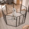 Bencmate Pet Crates and Houses Secure Portable Pet Fence, Pet Exercise Pen for Outdoor, for Outdoor Adventures Home Use, Black, 32"*32"*40" - 4 of 4