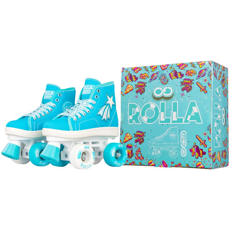 Crazy Skates Rolla Roller Skates For Boys And Girls - Sneaker-Style Kids Quad Skates, 4 of 7