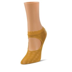 Memoi Women's Floral Net Mary Jane Loafer Socks - 1 of 1