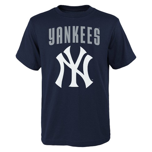 MLB New York Yankees Boys' Oversize Graphic Core T-Shirt - XS