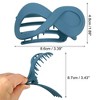 Unique Bargains Women's Plastic Hair Claws 3.39"x1.89"x0.91" 2Pcs - 4 of 4
