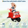 12V Ride on Train Trackless, 2 Seater Kids Ride on Toy Licensed by CHUGGINGTON with Removable Storage Chair, Light, Music - 2 of 4